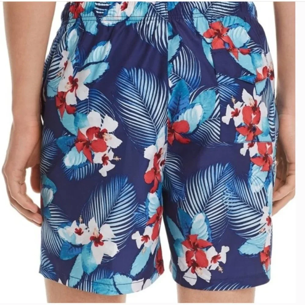 Tommy Bahama Men’s Blue Tropical Naples Monterosso Beach Swim Trunk Sz.‎ L NWOT